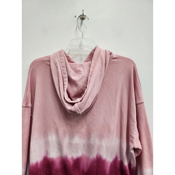 Wildfox Womens Olivia Hoodie Small Pink Tie Dye Relaxed Fit Pullover Sweatshirt - Picture 9 of 9